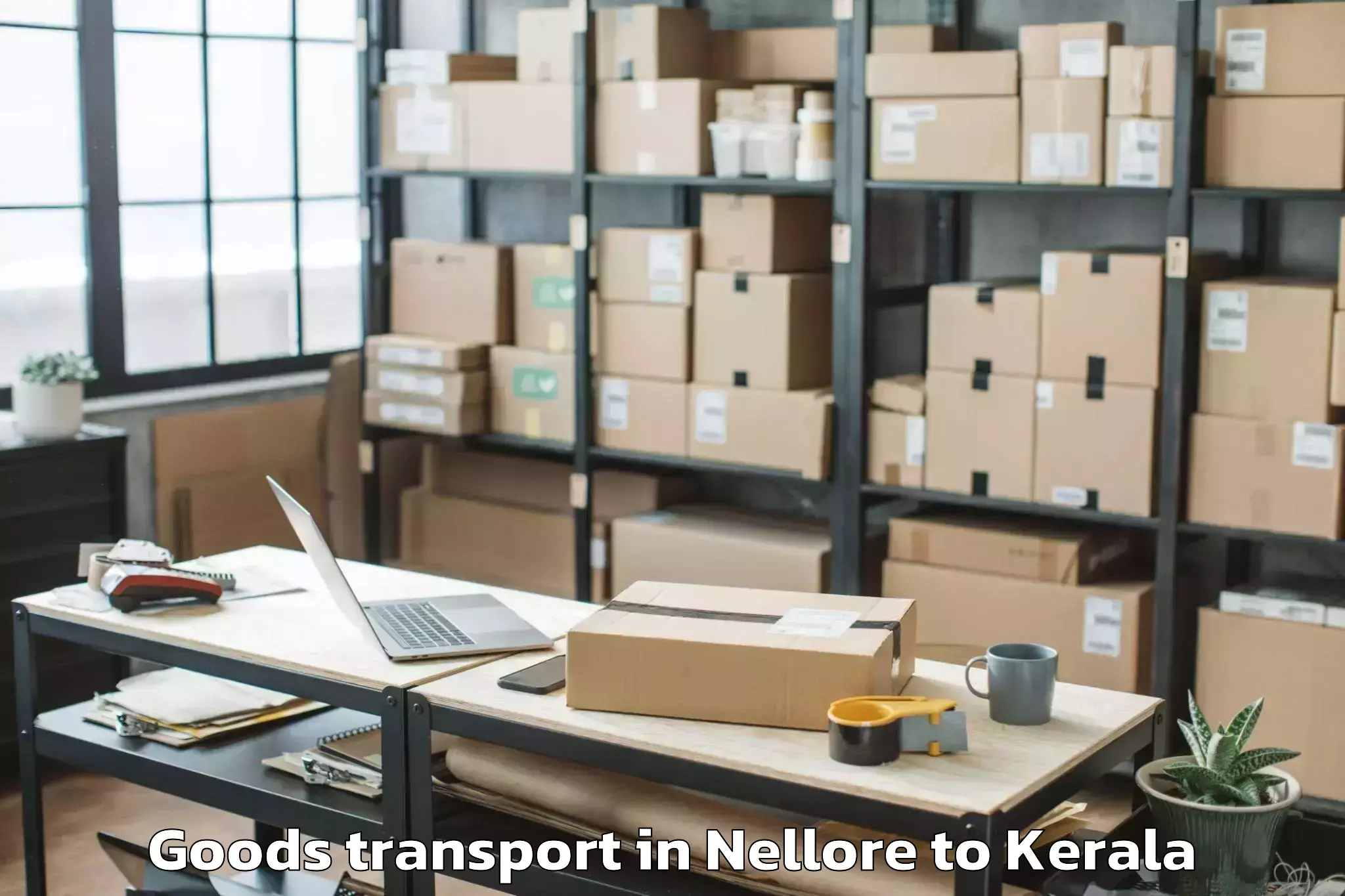 Easy Nellore to Kozhikode Airport Ccj Goods Transport Booking